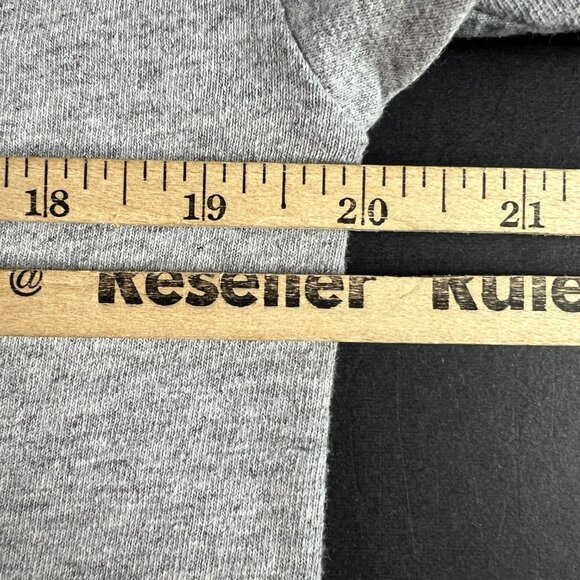 Half Evil 333 Shirt Adult Fits Small Grey Faded Logo Short Sleeve Tee Tag M - Picture 8 of 9